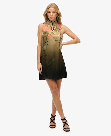 Superdry Jurk 'Jacquard' in Groen: voorkant