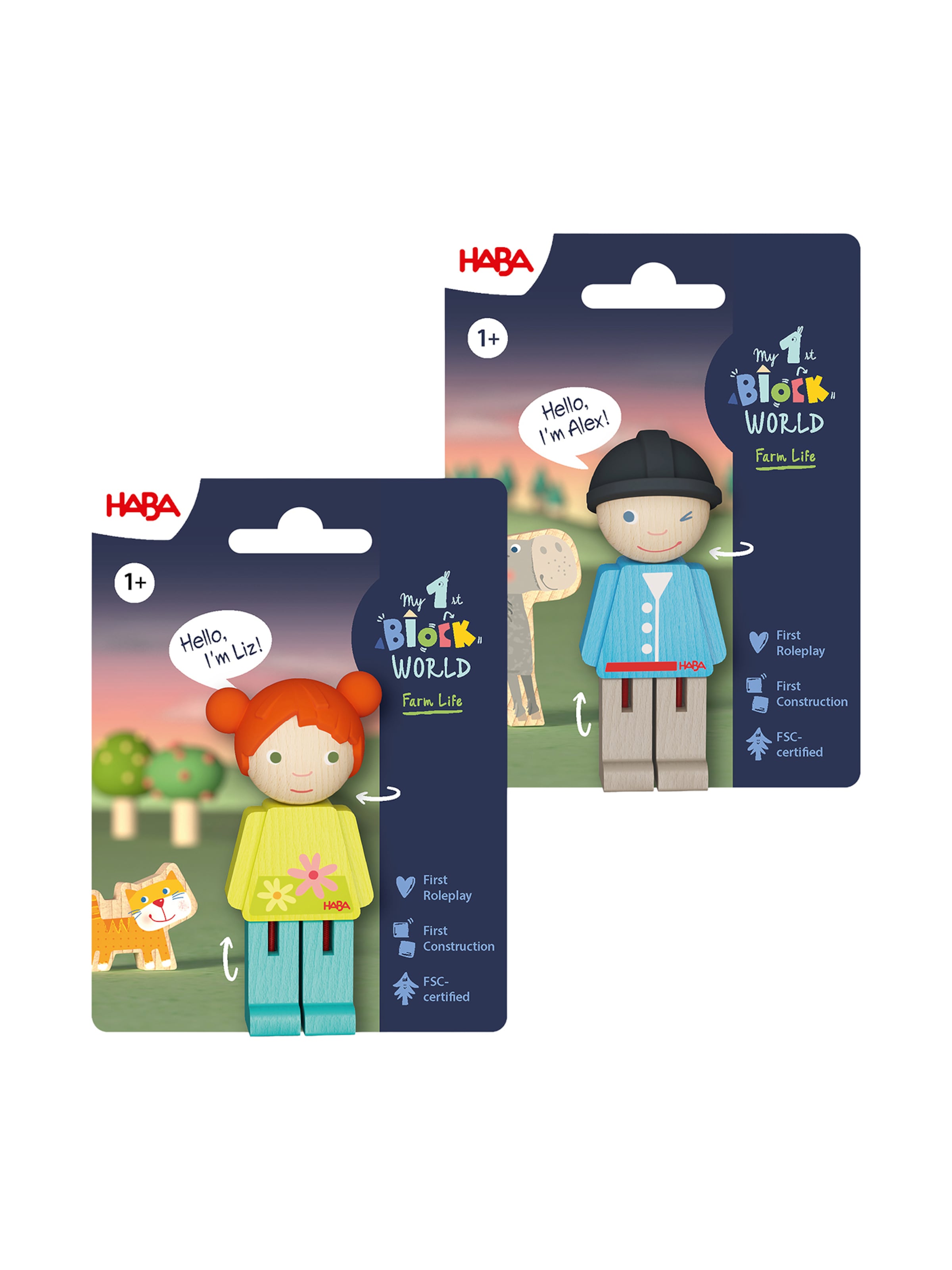 HABA Game ' MFBW Freunde - Reiter Alex und Liz 2-Pack ' in Mixed colours: front