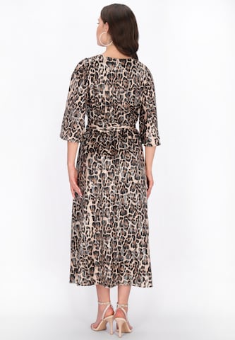 faina Jurk 'Festive' in Beige