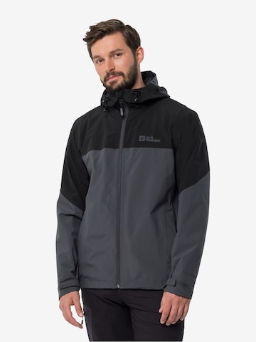 JACK WOLFSKIN Куртка в спортивном стиле 'Weiltal' в Серый: спереди