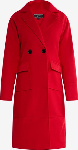 faina Between-Seasons Coat in Red: front
