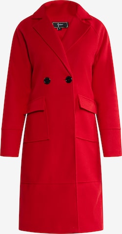Manteau mi-saison faina en rouge : devant
