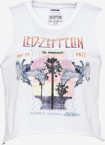 Noisy may - Top 'Max Led Zeppelin' em branco: frente