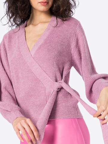 ICHI Knit Cardigan 'NOVO' in Orchid | ABOUT YOU