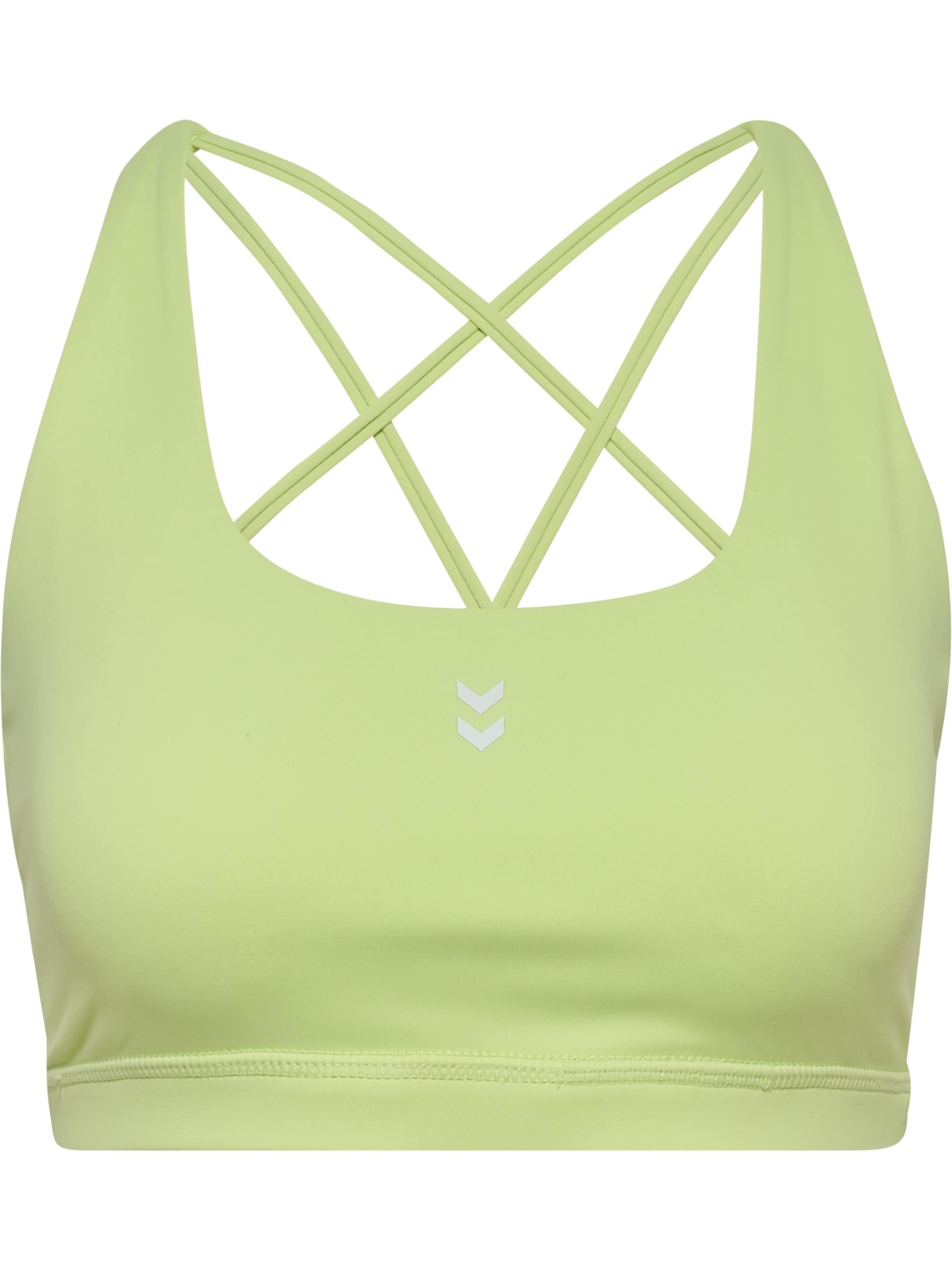 Hummel Sportovní podprsenka 'Hiit Impact' – zelená: přední strana