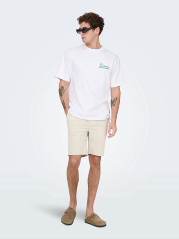 Only & Sons Слим Брюки-чинос 'ONSREID' в Серый