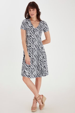 Fransa Kleid mit Allover Print in Grau