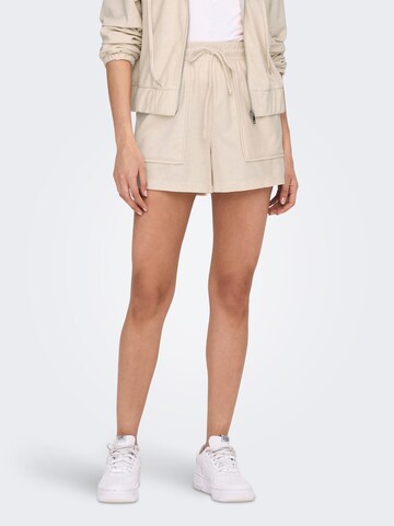 ONLY Regular Trousers 'Tara' in Beige: front