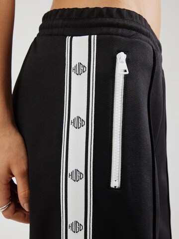 Wide leg Pantaloni 'Nadee' di HUGO in nero
