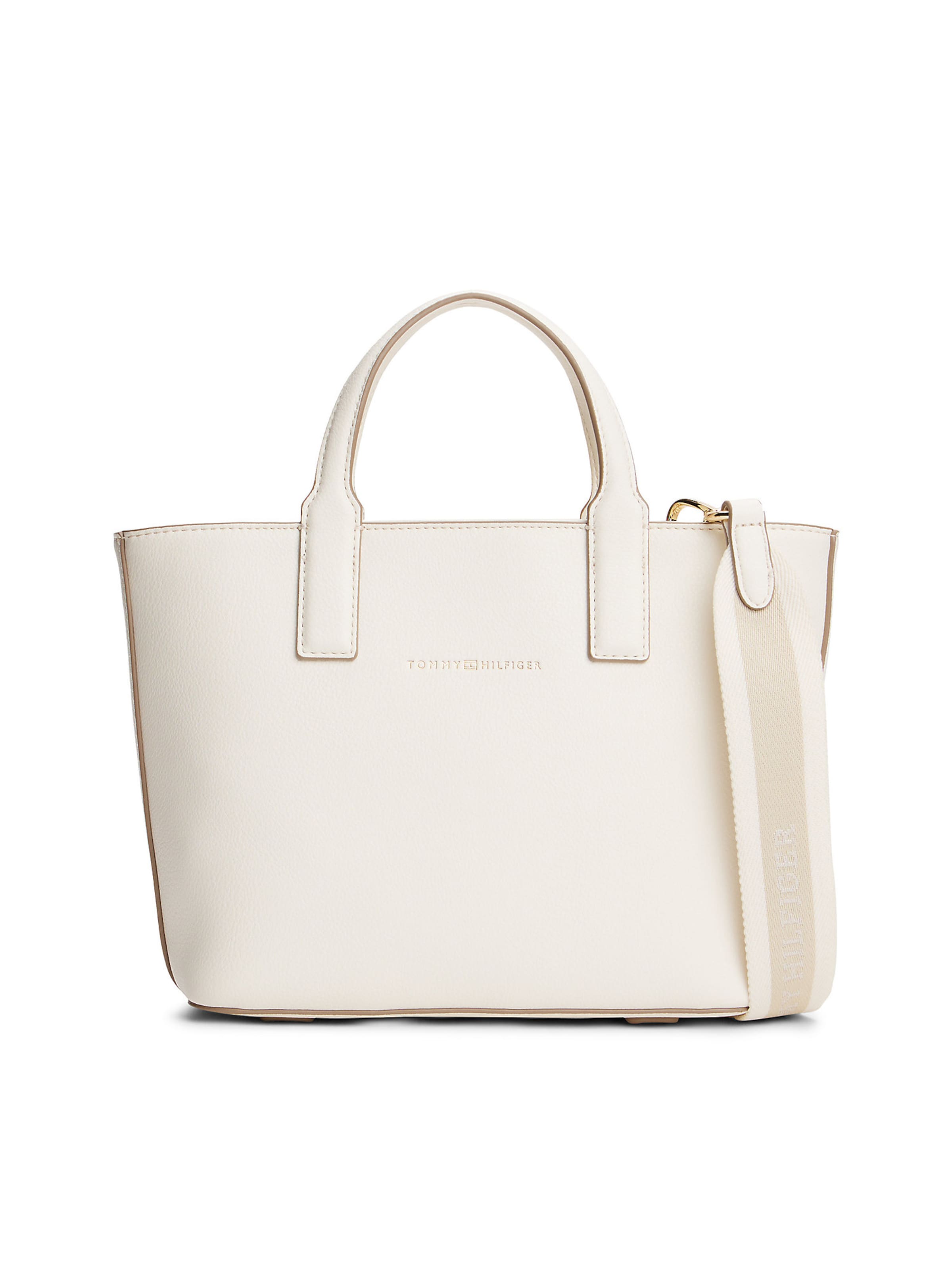 TOMMY HILFIGER Handtasche in Beige: Vorderseite