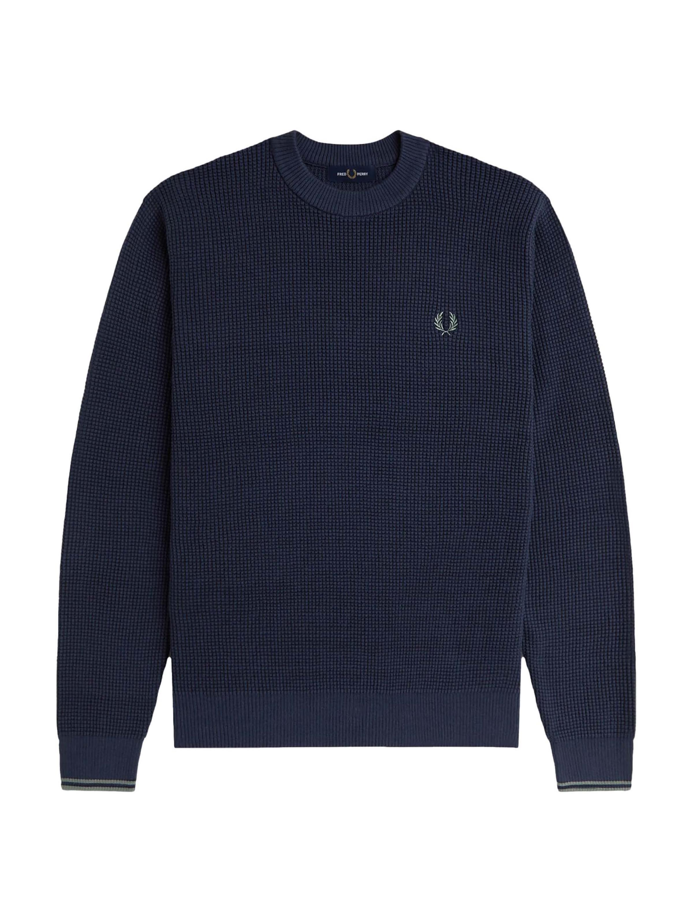 Fred Perry Sweater in Blue: front