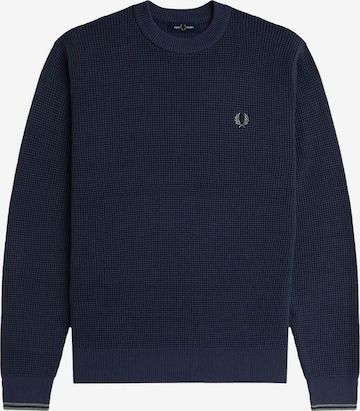 Pull-over Fred Perry en bleu : devant