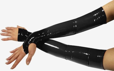 Noir Handmade Kurzfingerhandschuhe 'Ledapol 1478' in L in schwarz, Produktansicht