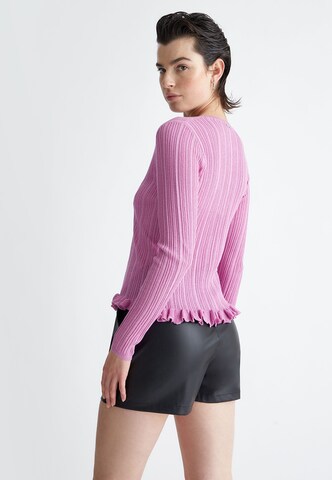 Geacă tricotată de la Liu Jo pe roz