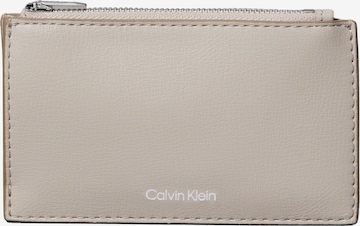 Porte-monnaies Calvin Klein en beige : devant