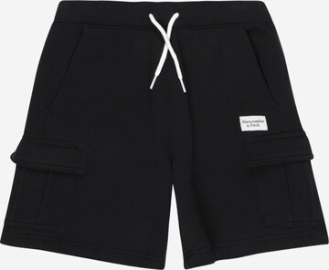 Abercrombie & Fitch - Pantalón en negro: frente