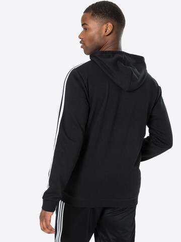 juoda ADIDAS SPORTSWEAR Sportinio tipo megztinis 'Essentials 3-Stripes'