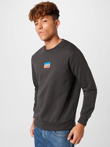 LEVI'S ® Sweatshirt 'Standard Graphic Crew' in Black: front