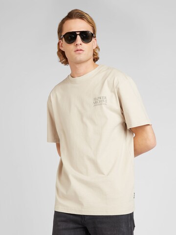 Only & Sons T-Shirt 'BOTANICAL' in Beige