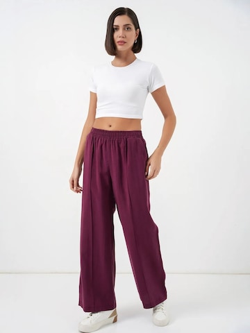Bigdart Wide leg Pants in Red