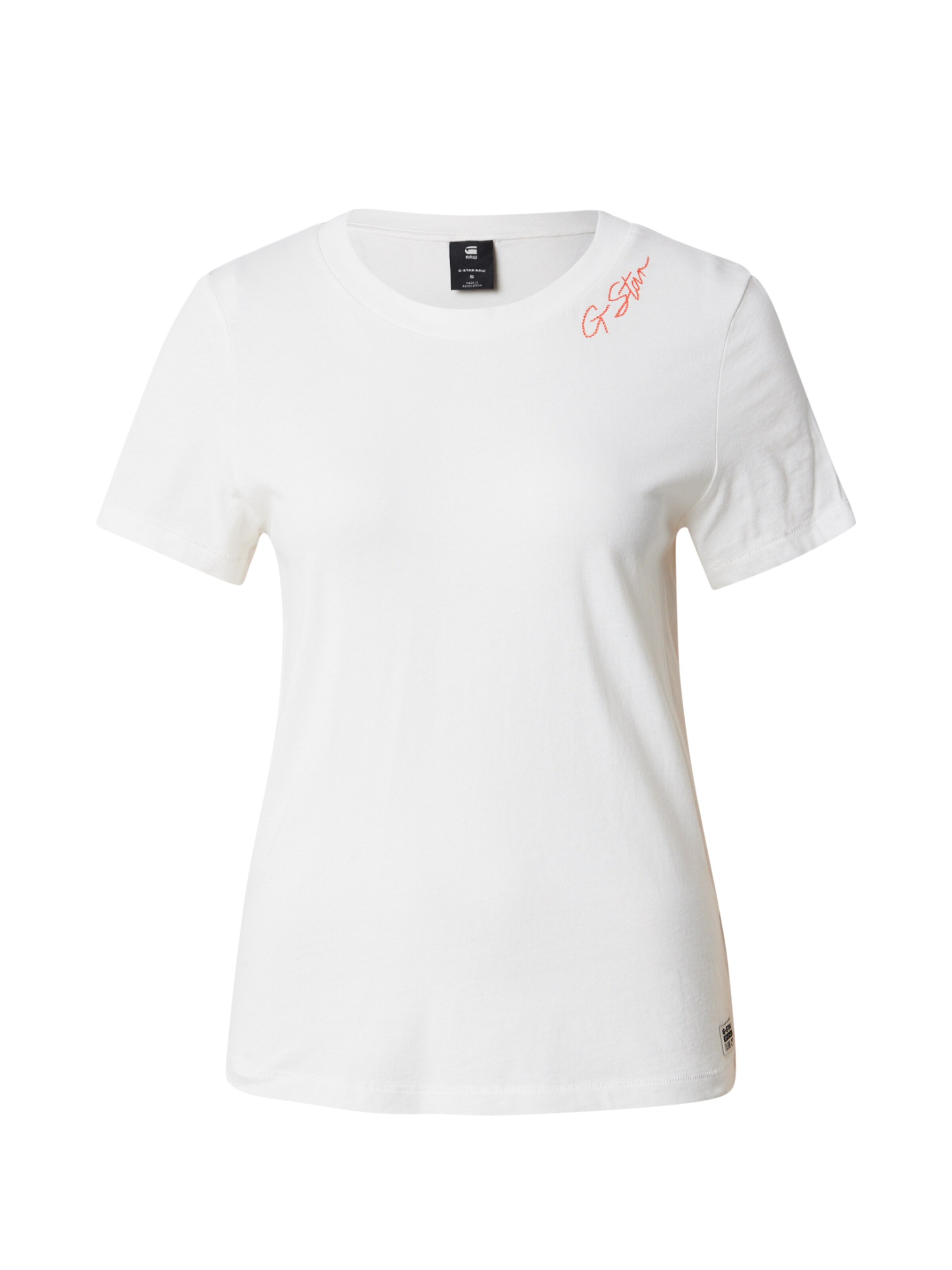 G-STAR Shirt in Wit: voorkant