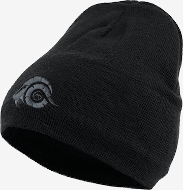 Guggen Mountain Beanie 'Mütze K901 aus Wolle mit leichtem Fleecefutter' in Black: front