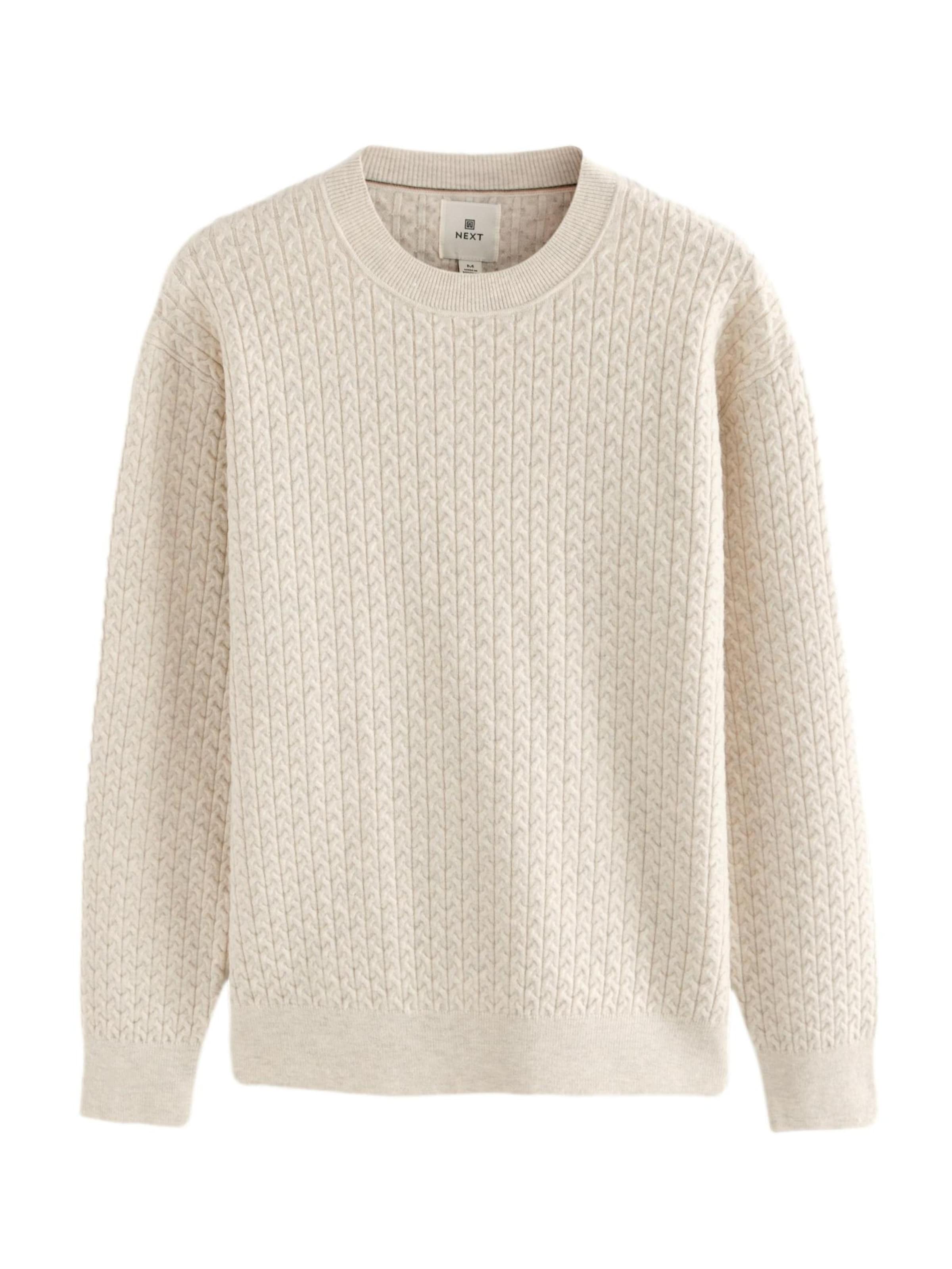 Next Pulóver - bézs: elől