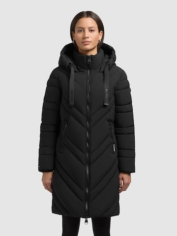 khujo Wintermantel 'Taby' in Zwart: voorkant