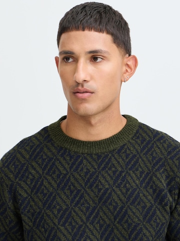 BLEND - Jersey 'BHBrono ONeck Knit' en verde