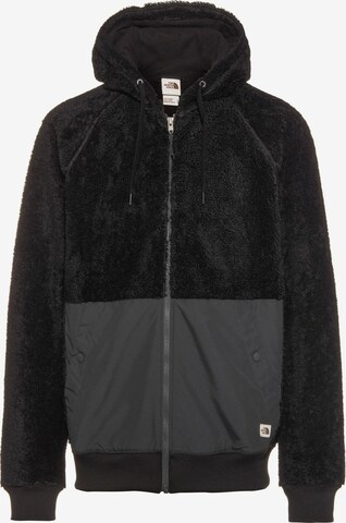 THE NORTH FACE Funktionele fleece-jas 'Ridge' in Zwart: voorkant