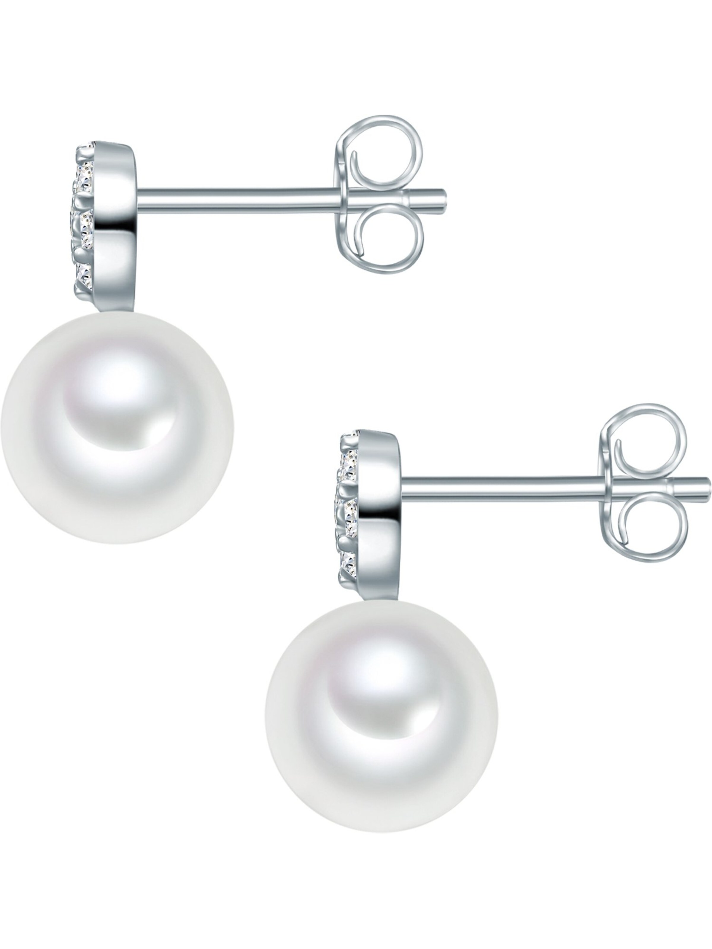 Valero Pearls Earrings in White