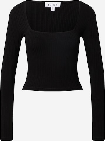 EDITED Shirt 'Tenley' in Black: front