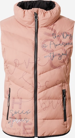 Soccx Vest in Pink: front
