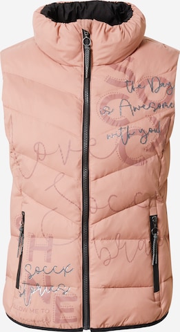 Gilet di Soccx in rosa: frontale