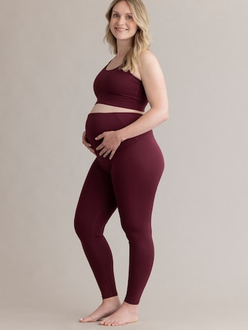 Leggings 'Maternity' Hey Honey en violet : devant