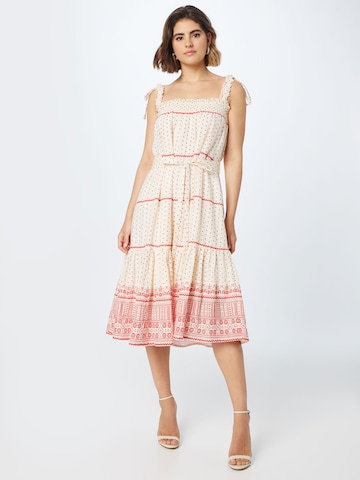 Lollys Laundry Summer Dress 'Tabitha' in Beige: front