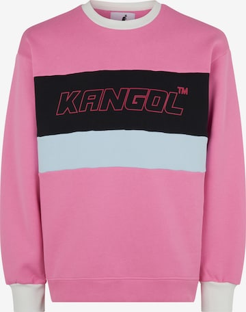 Sweat-shirt KANGOL en rose : devant