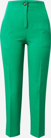 Dorothy Perkins Regular Trousers with creases in Green: front