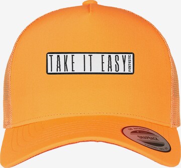 F4NT4STIC Cap 'Take It Easy' in Orange: front