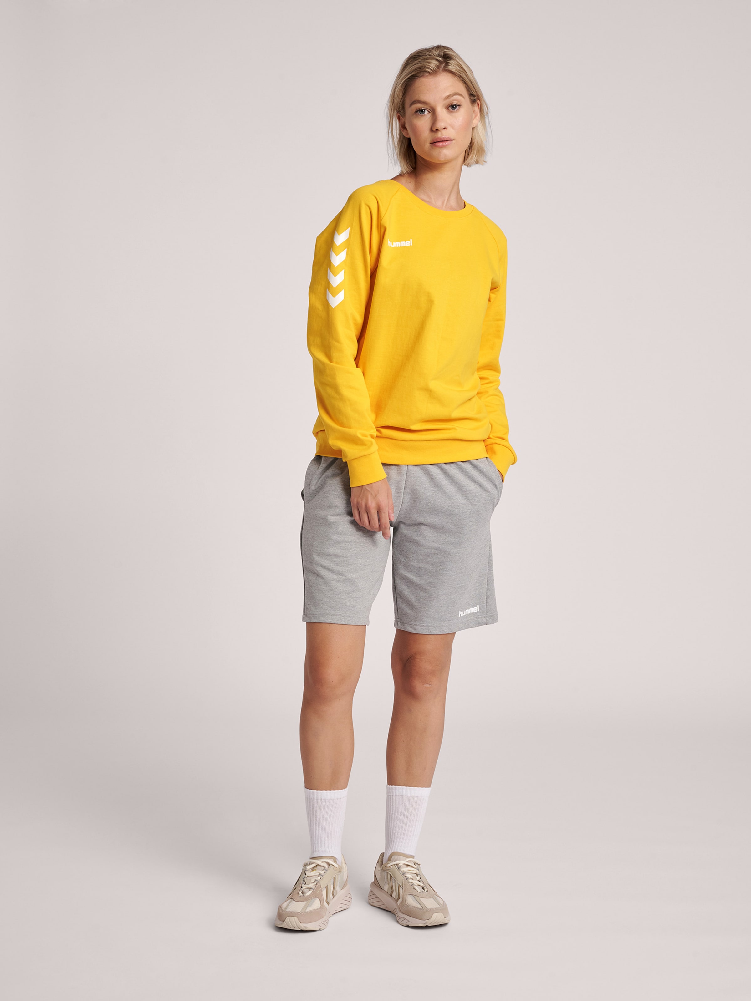 Frauen Sportarten Hummel Sweatshirt in Gelb, Weiß - NF67502