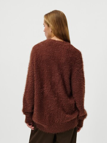 Cardigan oversize 'Celestine' LeGer by Lena Gercke en marron