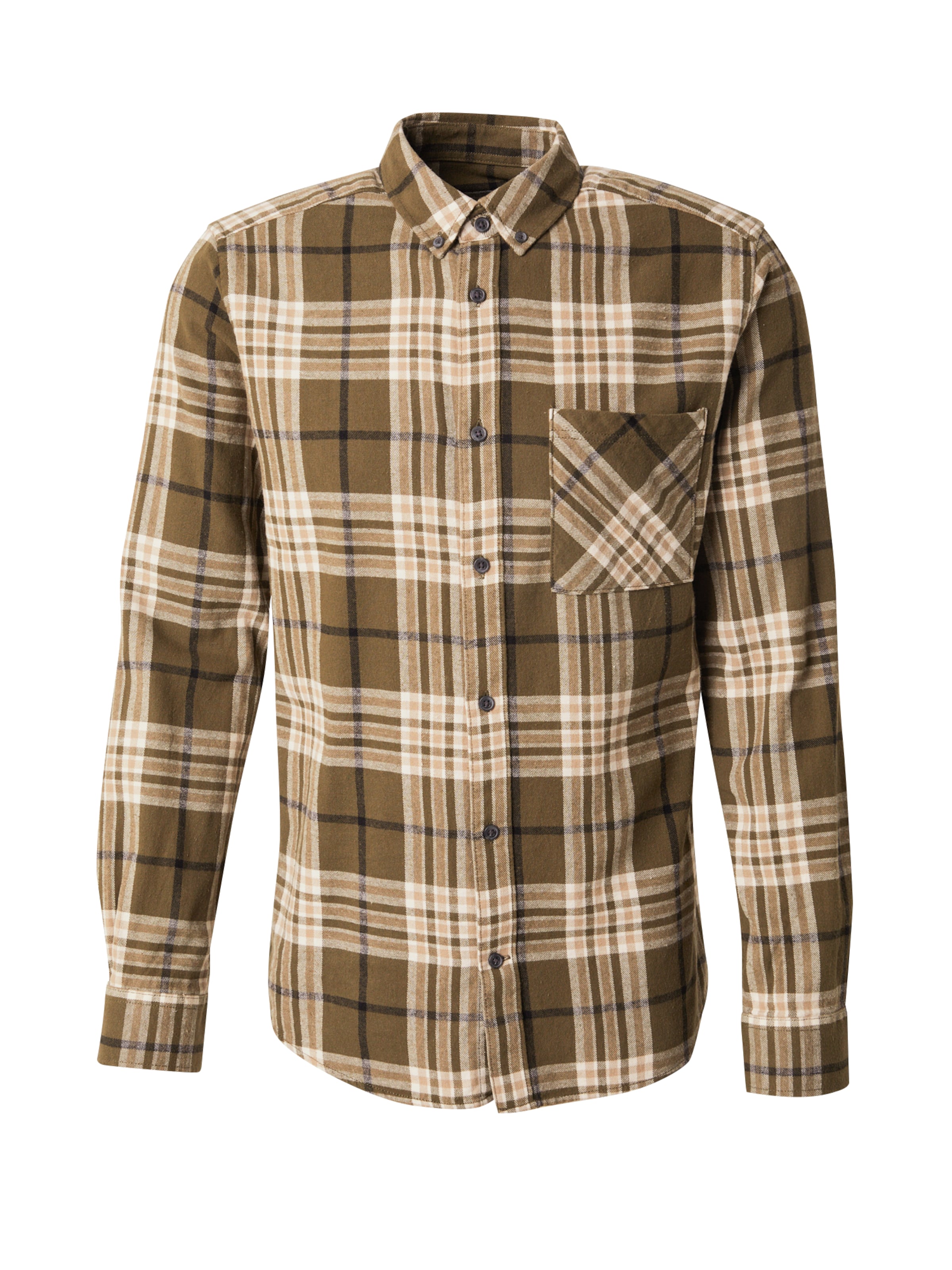 Only & Sons Slim Fit Hemd 'ONSRAL' in Grün: Vorderseite