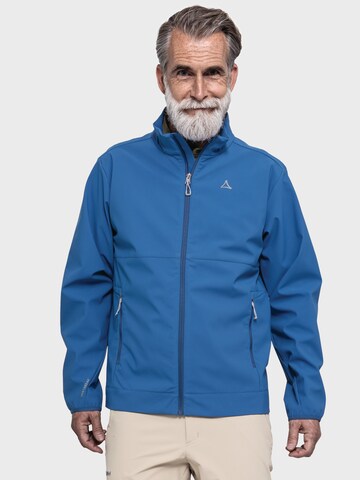 Schöffel Schöffel ' Hiking Softshell Jacke ' in Blau: Vorderseite