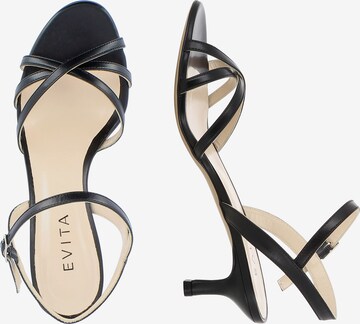 EVITA Strap Sandals in Black