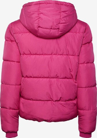 PIECES Winter Jacket 'Bee' in Purple