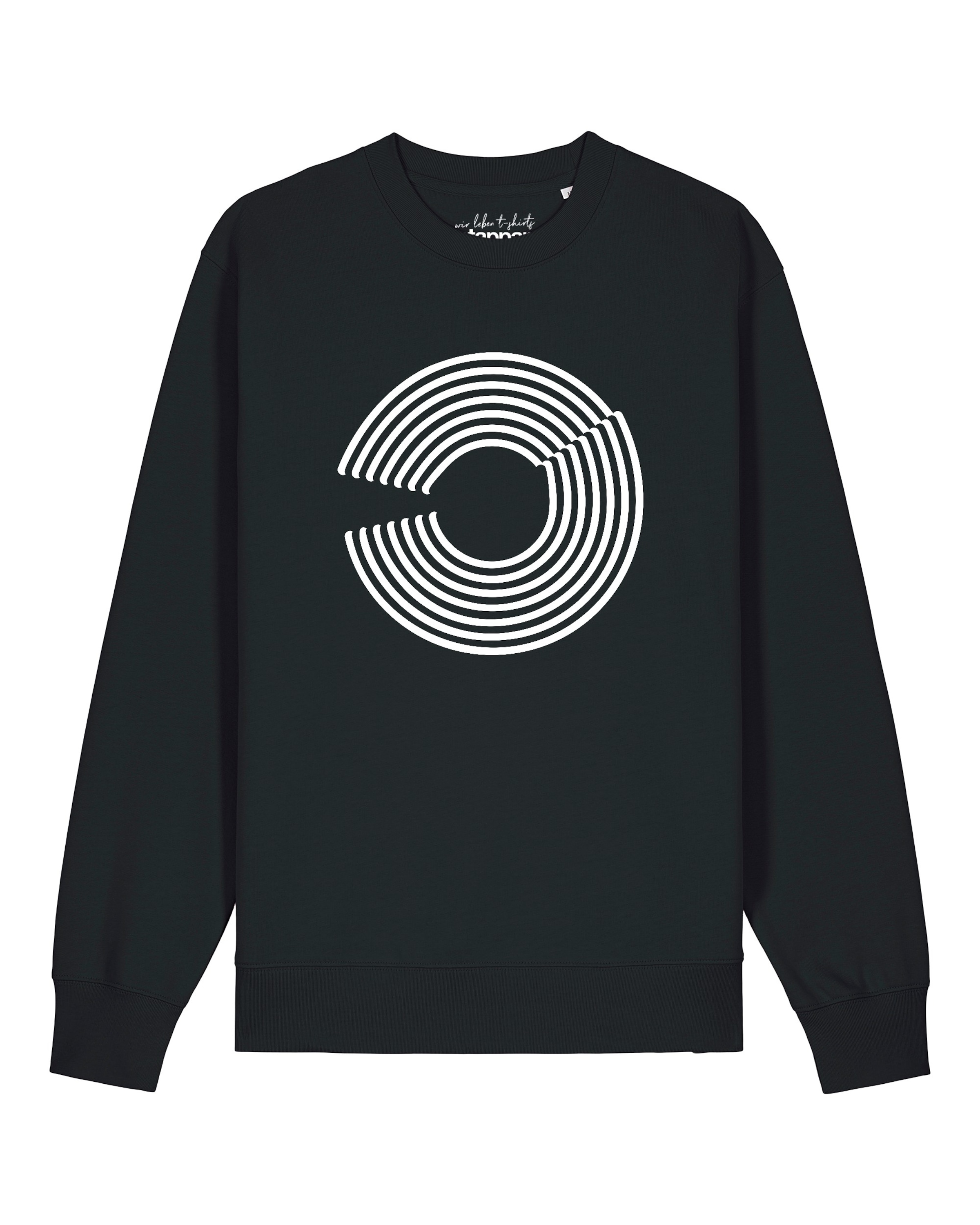 Watapparel Sweatshirt 'Abstract 01' in Zwart: voorkant