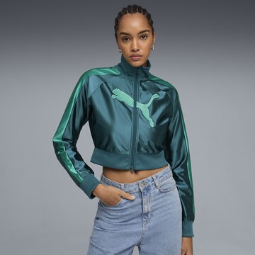 PUMA Trainingsjacke 'Future T7' in Grün: Vorderseite