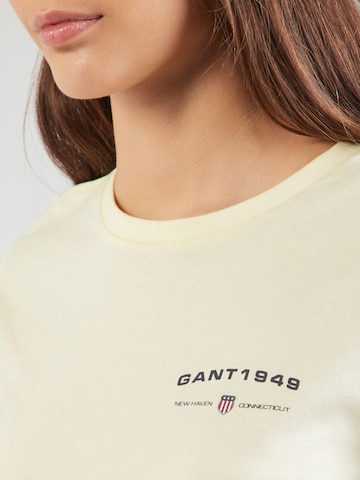 Maglietta di GANT in giallo