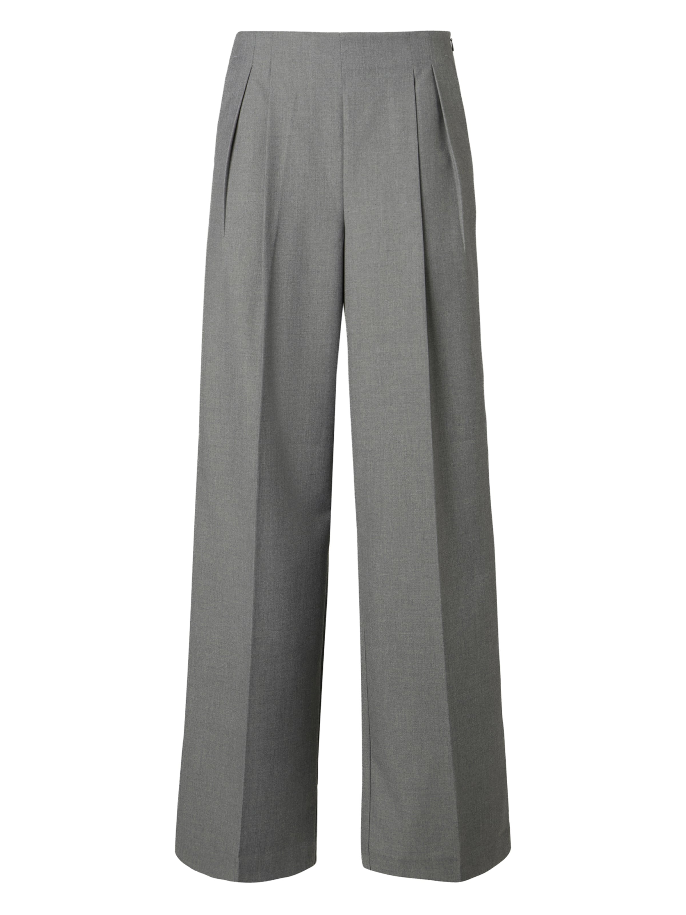 VERO MODA Zvonové kalhoty Kalhoty se sklady v pase 'VMHailey' – šedá: přední strana