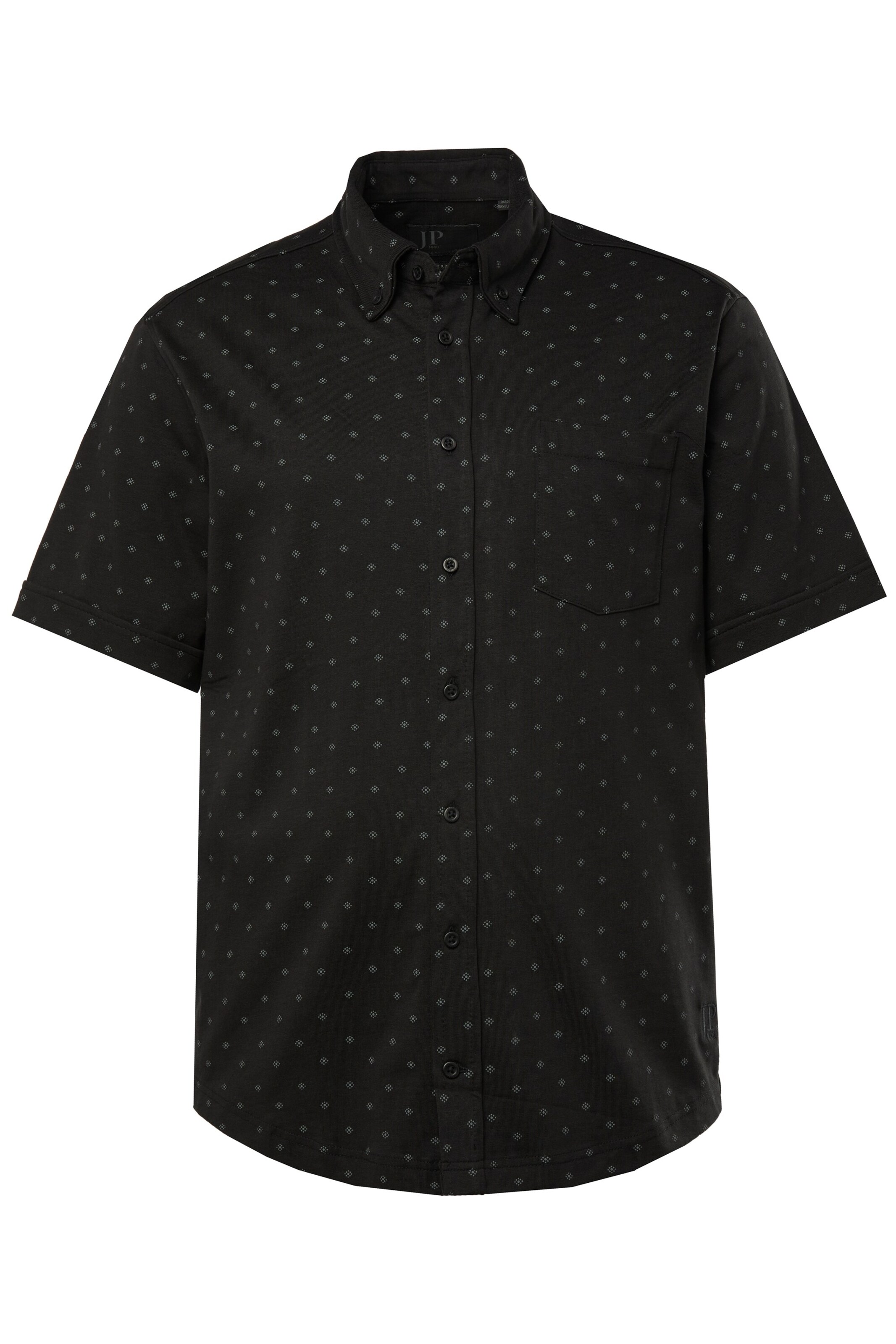 JP1880 Comfort fit Overhemd in Zwart: voorkant